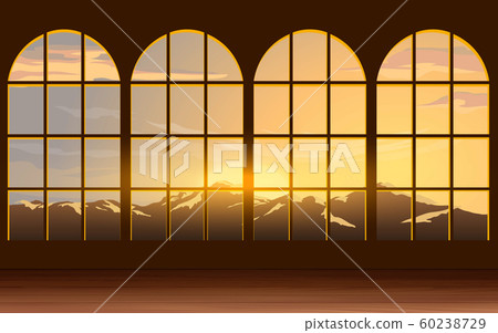 landscape of the mountain in morning at the windows landscape of the mountain in morning at the windows 60238729