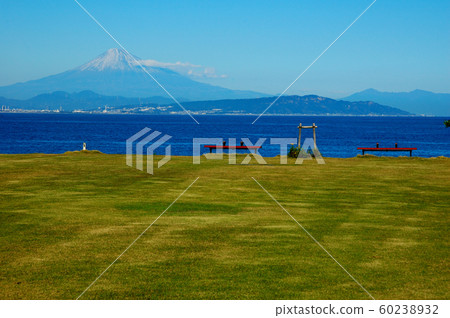 Fuji, Suruga Bay and lawn Fuji, Suruga Bay and lawn 60238932