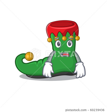 Elf shoes Cartoon character showing afraid look... - Stock Illustration  [60239436] - PIXTA