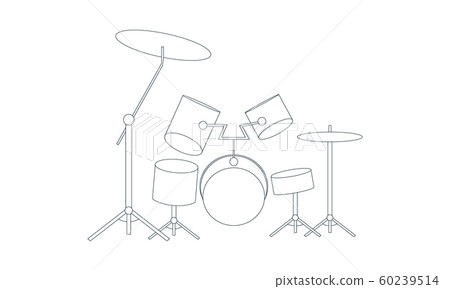 vector, digital drums, drum kit 60239514