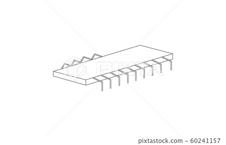 IC vector icon flat style graphical symbol. IC vector icon flat style graphical symbol. 60241157