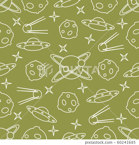 Space vector seamless pattern Astronomy. Science Space vector seamless pattern Astronomy. Science 60241685