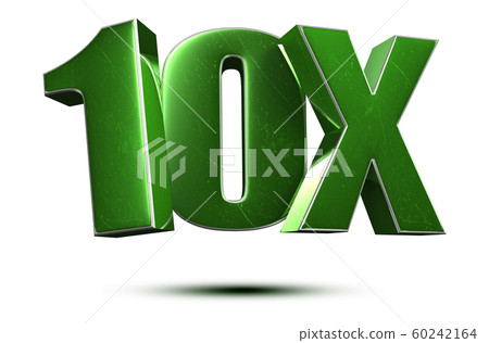 10x green 3d. 60242164