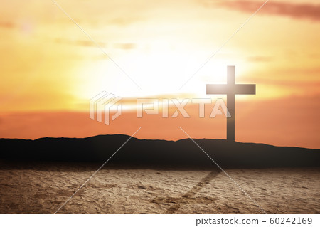 Christian Cross on the field Christian Cross on the field 60242169