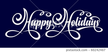 Happy Holidays text 60242487