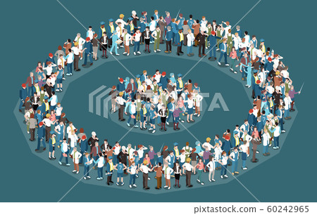 Crowd Isometric Concept 60242965