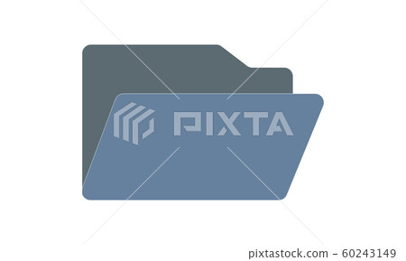 Folder Icon in trendy flat style isolated on... - Stock Illustration ...