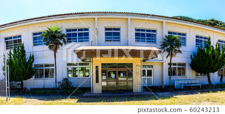 Kawahara Elementary School closed, historical record panorama [Goto City, Nagasaki Prefecture] 60243213