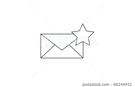 Mail, favorite mail vector icon	 Mail, favorite mail vector icon	 60244452