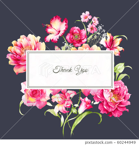 羽水彩花組織 插圖素材 圖庫