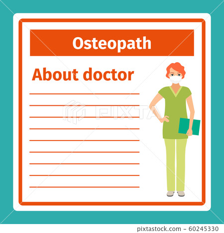 Medical notes about osteopath 60245330