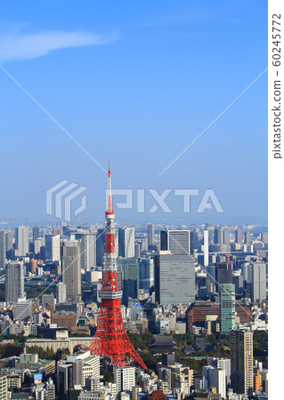 東京鐵塔周圍的一個場景，東京 60245772