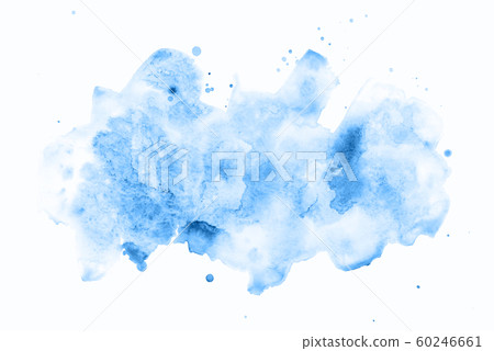 Abstract watercolor background with blue stains. Abstract watercolor background with blue stains. 60246661