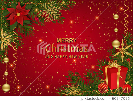 Christmas And New Year Greeting Card Christmas And New Year Greeting Card 60247055