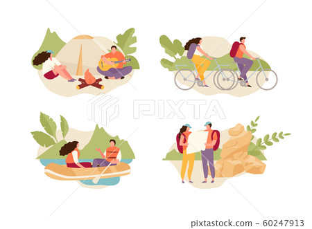 Ecotourism vector set Ecotourism vector set 60247913