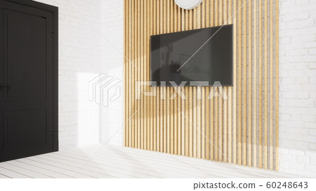 Modern design living room interior in Scandinavian style . 3D rendering Modern design living room interior in Scandinavian style . 3D rendering 60248643