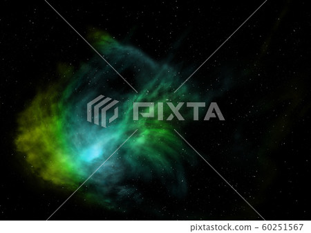 Far being shone nebula and star field. 3D Far being shone nebula and star field. 3D 60251567