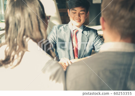 couple consulting lawyer about buying renting 60253355