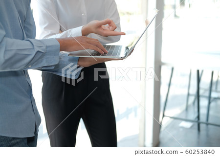business people discussing on performance revenue business people discussing on performance revenue 60253840