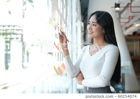 businesswoman woman thinking planning with businesswoman woman thinking planning with 60254074