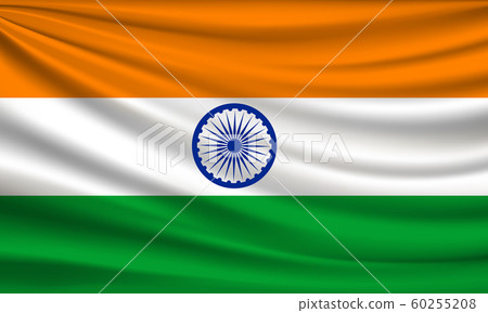 Flag of india fabric colorful background Flag of india fabric colorful background 60255208