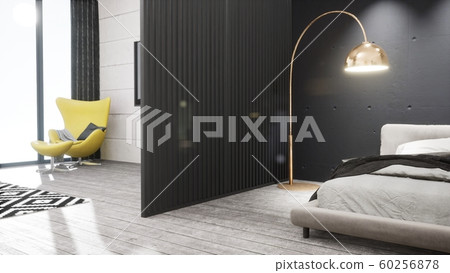 Modern design living room interior in Scandinavian style . 3D rendering Modern design living room interior in Scandinavian style . 3D rendering 60256878