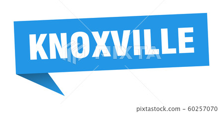 Knoxville sticker. Blue Knoxville signpost pointer 60257070