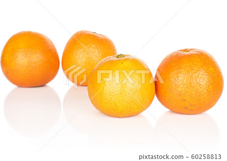Fresh orange mandarin isolated on white Fresh orange mandarin isolated on white 60258813