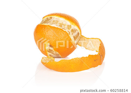 Fresh orange mandarin isolated on white Fresh orange mandarin isolated on white 60258814