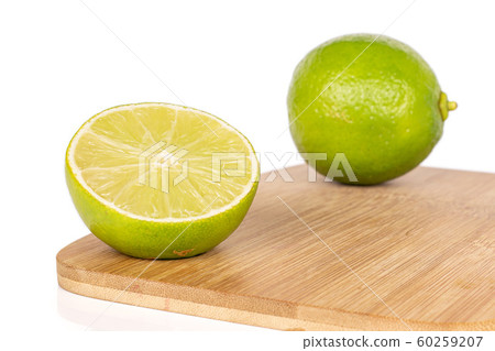 Green sour lime isolated on white Green sour lime isolated on white 60259207