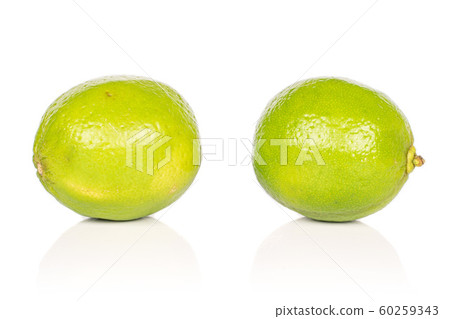 Green sour lime isolated on white Green sour lime isolated on white 60259343