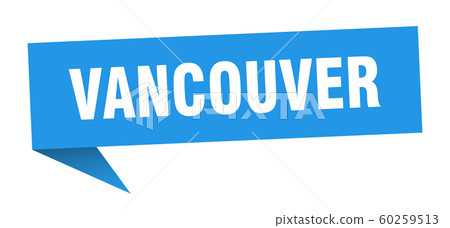 Vancouver sticker. Blue Vancouver signpost pointer 60259513