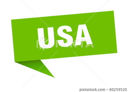 usa sticker. Green usa signpost pointer sign usa sticker. Green usa signpost pointer sign 60259520