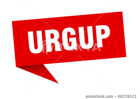 Urgup sticker. Red Urgup signpost pointer sign Urgup sticker. Red Urgup signpost pointer sign 60259521
