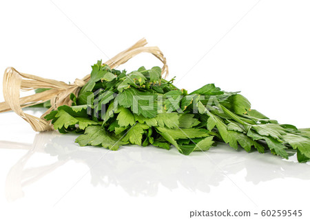 Flat leaf parsley isolated on white Flat leaf parsley isolated on white 60259545