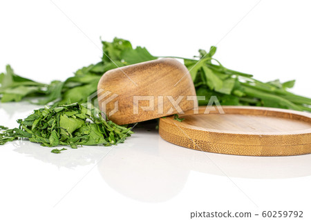 Flat leaf parsley isolated on white 60259792