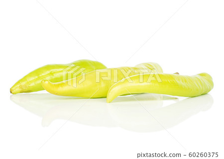 Hot green pepper isolated on white 60260375