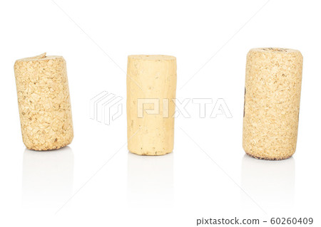 Common wine cork isolated on white Common wine cork isolated on white 60260409