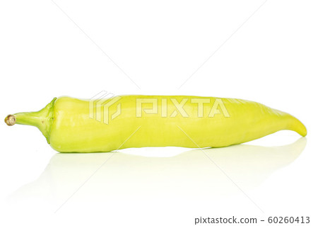 Hot green pepper isolated on white Hot green pepper isolated on white 60260413