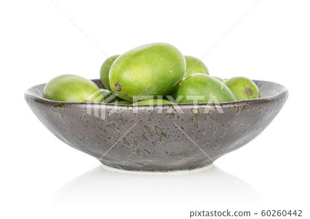 Hardy green kiwi isolated on white 60260442