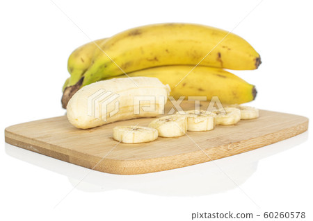 Sweet yellow banana isolated on white Sweet yellow banana isolated on white 60260578
