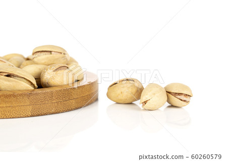 Salted pistachio isolated on white Salted pistachio isolated on white 60260579