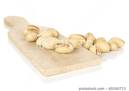 Salted pistachio isolated on white Salted pistachio isolated on white 60260715