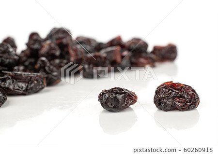 Dried cowberry isolated on white Dried cowberry isolated on white 60260918