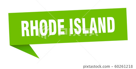 Rhode Island sticker. Green Rhode Island signpost Rhode Island sticker. Green Rhode Island signpost 60261218