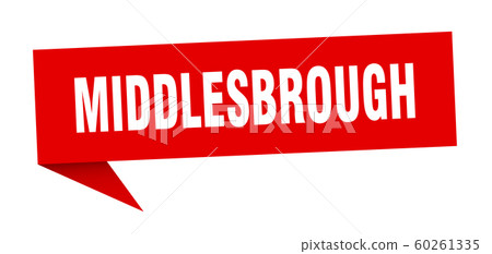 Middlesbrough sticker. Red Middlesbrough signpost Middlesbrough sticker. Red Middlesbrough signpost 60261335
