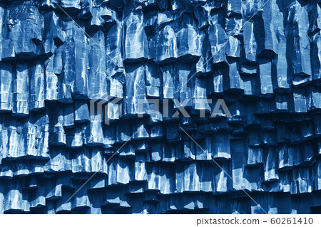 Hexagonal columns rocks blue toned 60261410