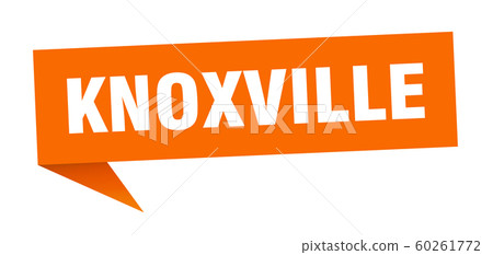 Knoxville sticker. Orange Knoxville signpost Knoxville sticker. Orange Knoxville signpost 60261772