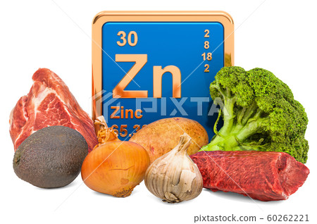 Foods Highest in Zinc, 3D rendering 60262221