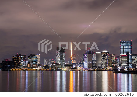 （東京市景）東京灣地區夜景2 60262610